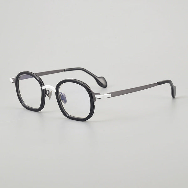 Naza Retro Polygon Titanium Glasses Frame