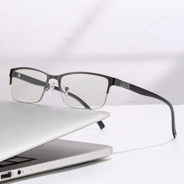 Titanium Ultra-Light Multifocal Progressive Smarth Photochromic Reading Glasses CMLH809