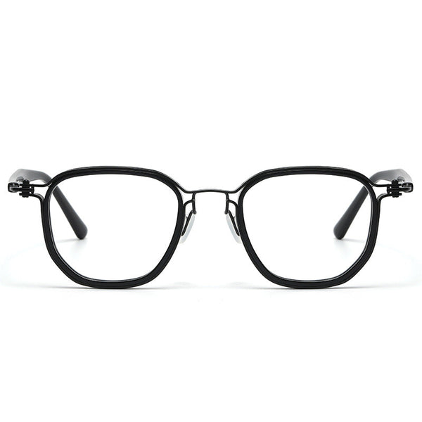 Larkin Retro Titanium Square Glasses Frame
