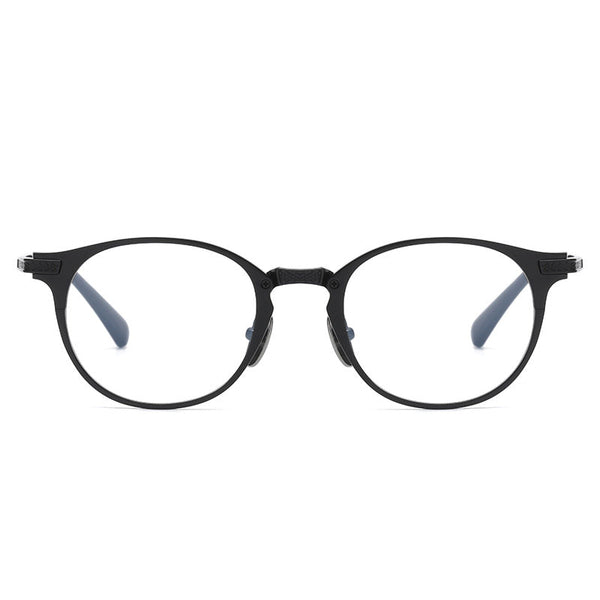 Retro Oval Titanium Ultra-Light Glasses Frame DRX2078