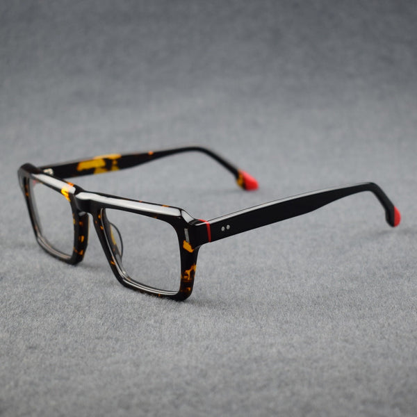 Foote Retro Square Acetate Glasses Frame
