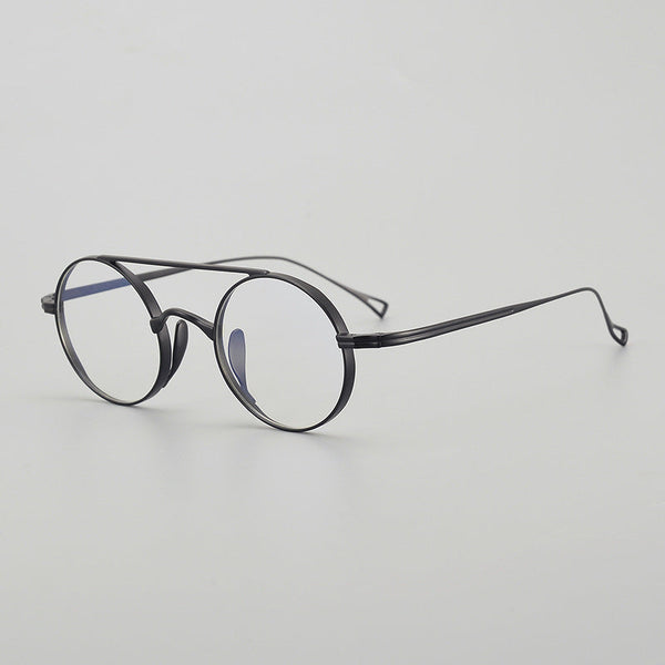 Titanium Vintage Round Eyeglasses Frames BY 9500+