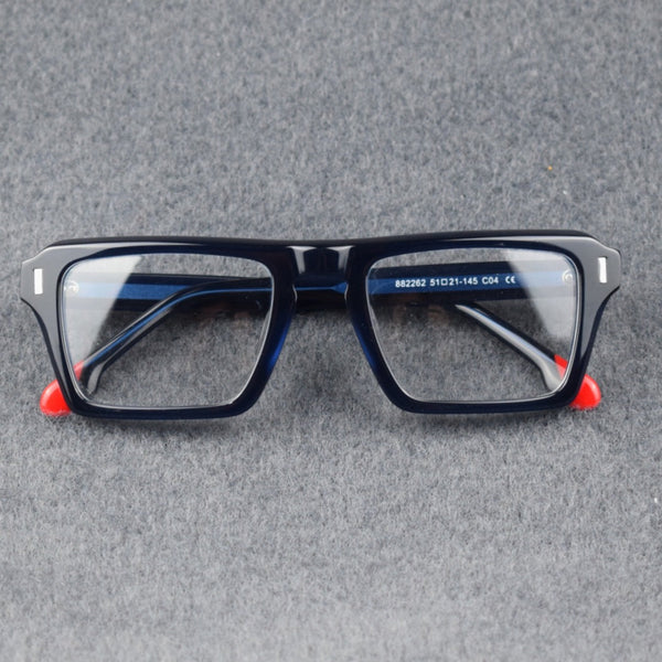 Foote Retro Square Acetate Glasses Frame