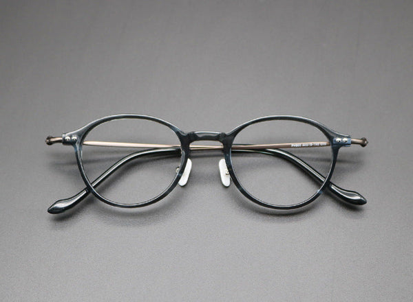 Titanium Vintage Round Eyeglasses Frames 0316