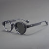 Vintage Retro Round Acetate Anti-Blue Light Photochromic Reading Glasses - LHBS2501