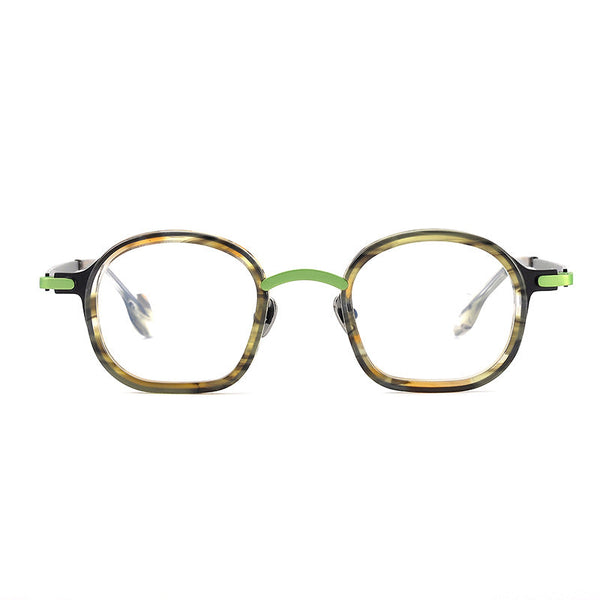 Naza Retro Polygon Titanium Glasses Frame