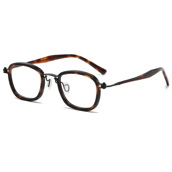 Elmo Vintage Titanium Square Glasses Frame