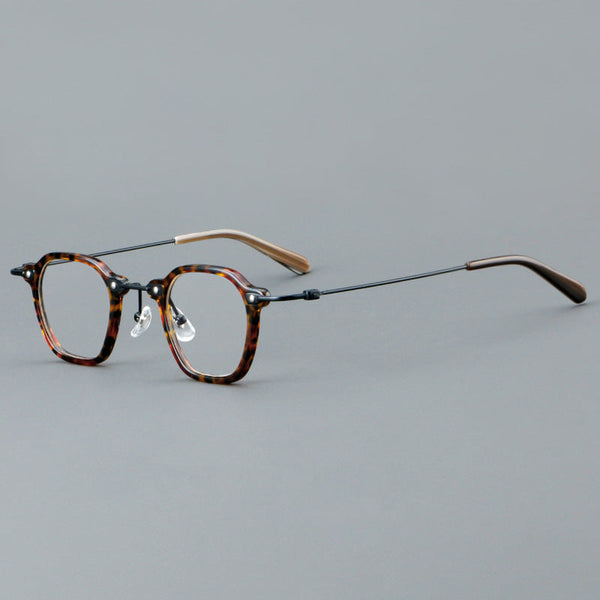 New small round frame plate glasses 86029
