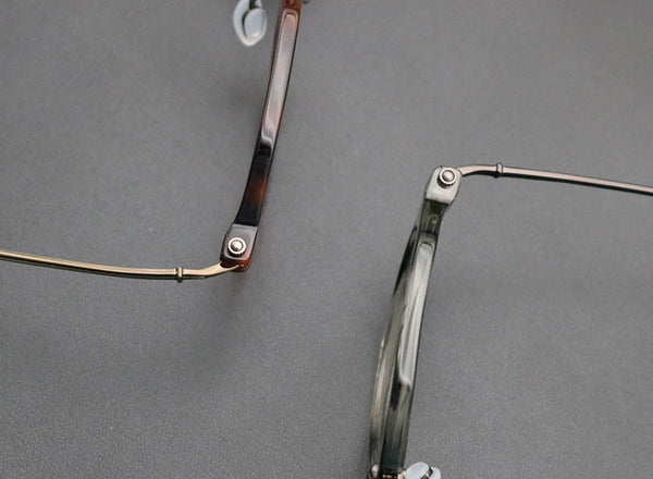 Titanium Geometric Glasses Frame SC8190