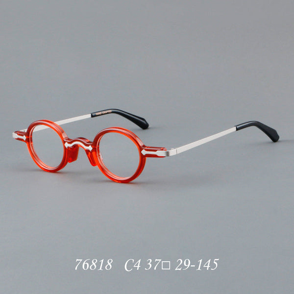 LeifRetro Small Round Acetate Glasses Frame