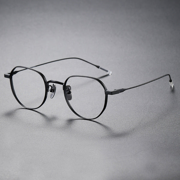 Titanium Geometric Glasses Frame 80803