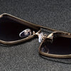 Classic Gold Edge Square Sunglasses