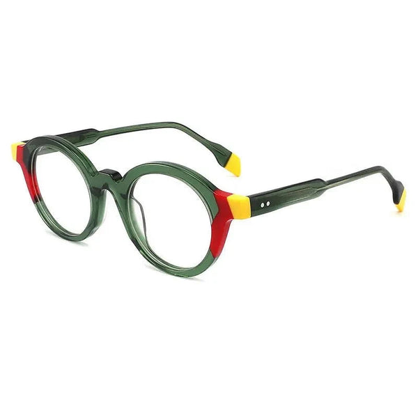 Crowe Vintage Acetate Round Glasses Frame