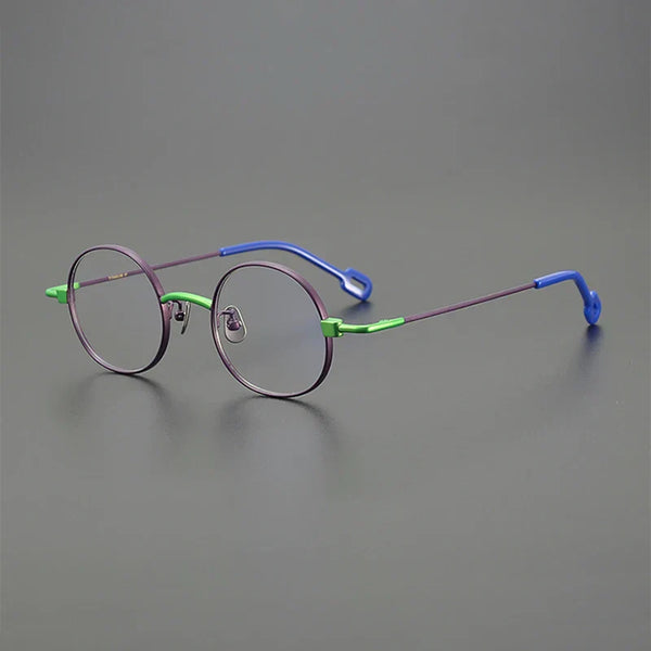 Desire Titanium Round Glasses Frame