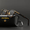 Kropp Retro Rectangle Acetate Eyeglasses Frame