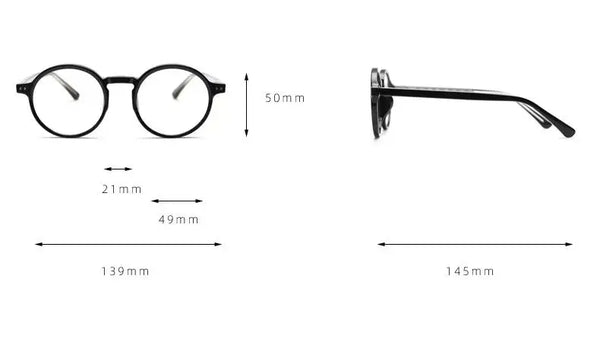 Mindy Vintage TR90 Round Eyeglasses