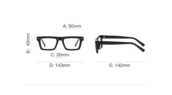 Titus Fashion Square Eyeglasses Frame