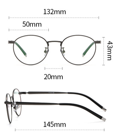 Titanium Round Glasses Frame ST MB01720J