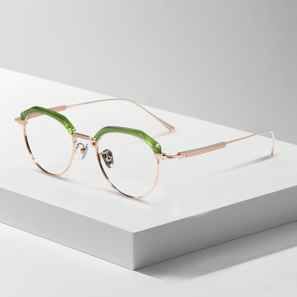 Rao Retro Oval Titanium Glasses Frame