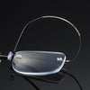 Titanium Anti-Blue Light Rimless Reading Glasses - CML1289