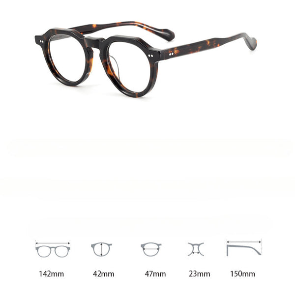 Acetate Round Glasses Frames 8139-R