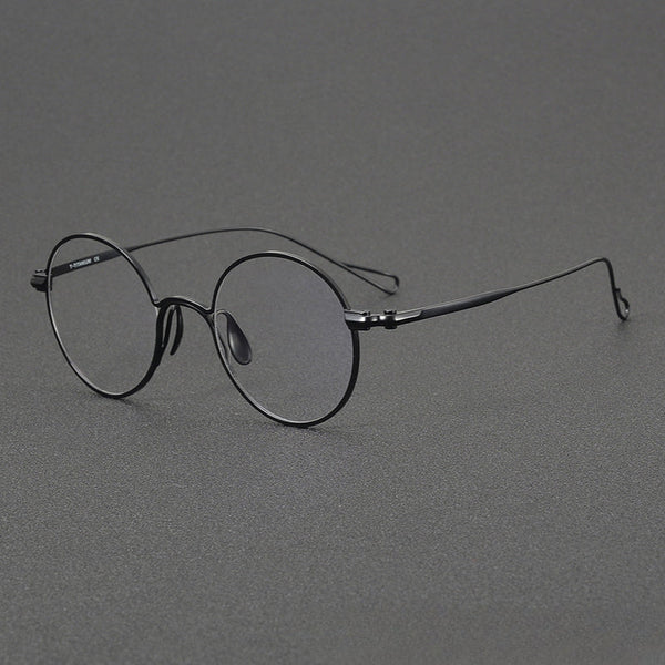 Gunn Vintage Titanium Round Glasses Frame