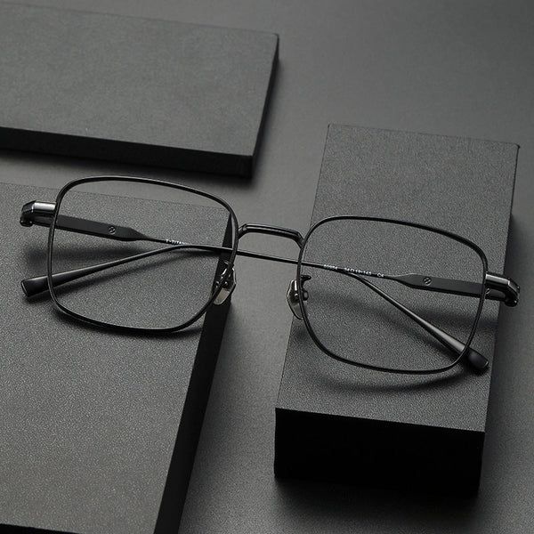 Retro Titanium Square Glasses Frame 80984