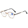 Fashion Retro Ring Focus Hd Anti-Blue Light Reading Glasses - CML2108