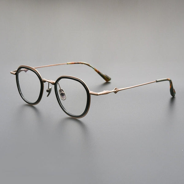 Giffin Retro Square Titanium Glasses Frame