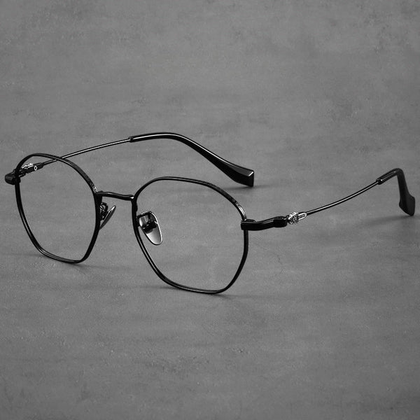 Titanium Geometric Glasses Frame ST 563