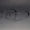 Hahn Business Square Titanium Double-bridge Glasses Frame