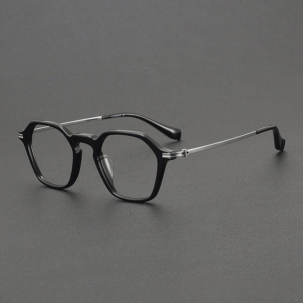 Wally Vintage Titanium Polygon Glasses Frame