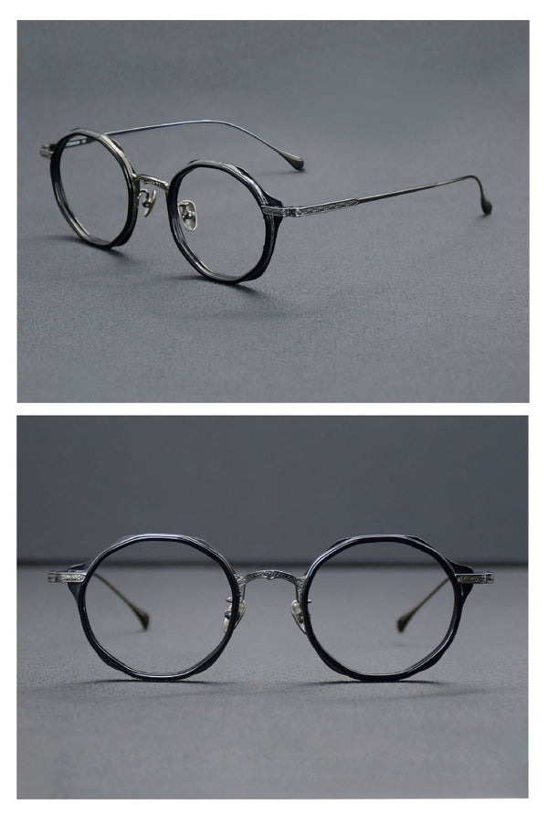 Jazzy Classic Round Acetate Glasses Frame