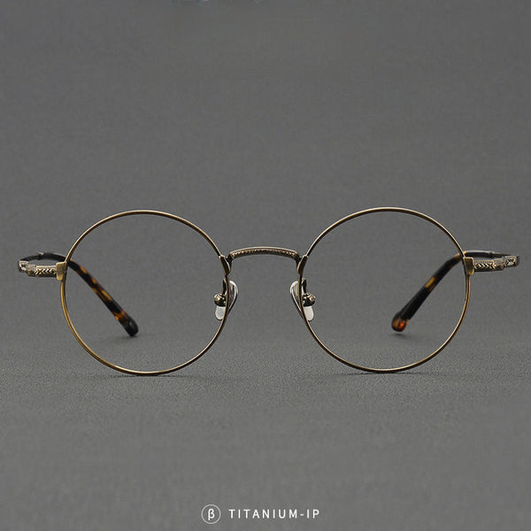 Seely Vintage Titanium Round Glasses Frame