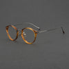 Jeron Retro Oval Titanium Glasses Frame