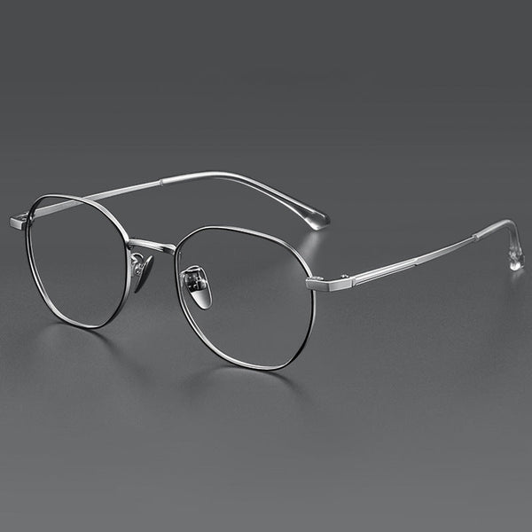 Titanium Geometric Glasses FrameST3931