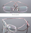 Ultra-Light Titanium Rectangle Rimless Glasses - CMT861