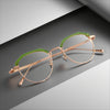 Rao Retro Oval Titanium Glasses Frame