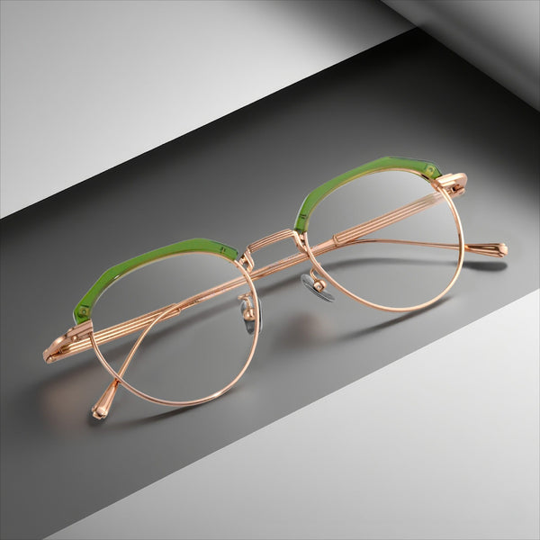 Rao Retro Oval Titanium Glasses Frame