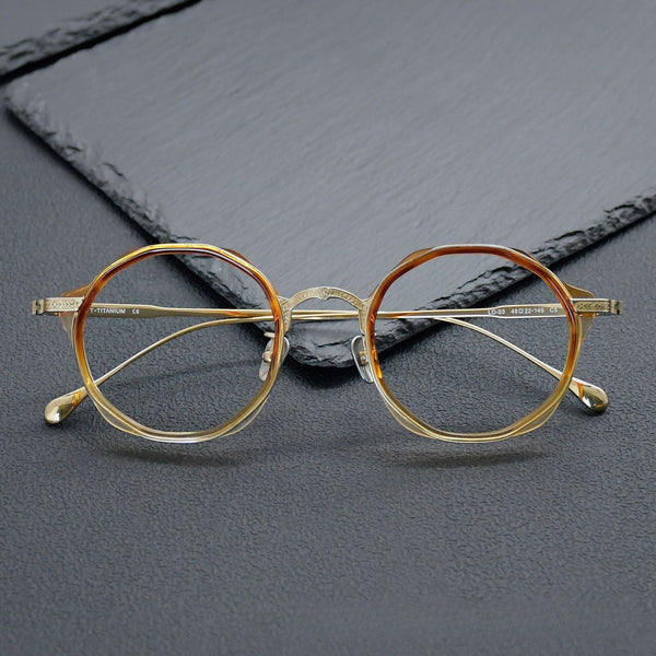 Jazzy Classic Round Acetate Glasses Frame