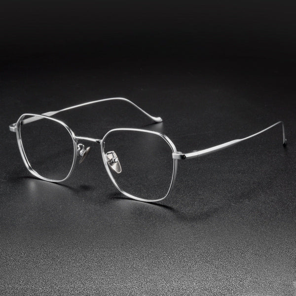 Retro Titanium Square Glasses Frame 316