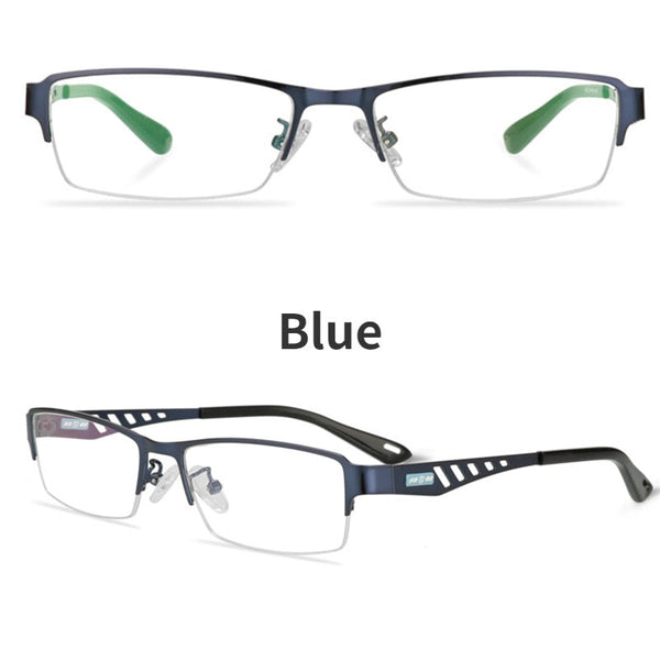 Color-Changing Business Aluminum Alloy Myopia Glasses