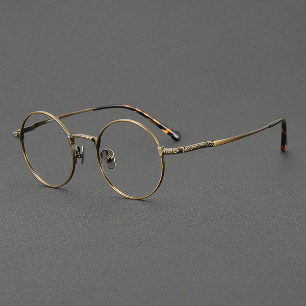 Seely Vintage Titanium Round Glasses Frame
