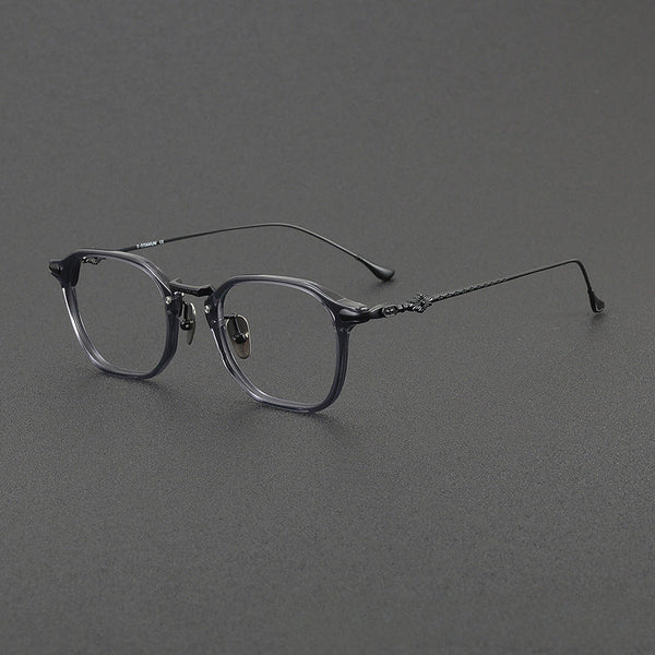 Soule Vintage Titanium Oval Glasses Frame