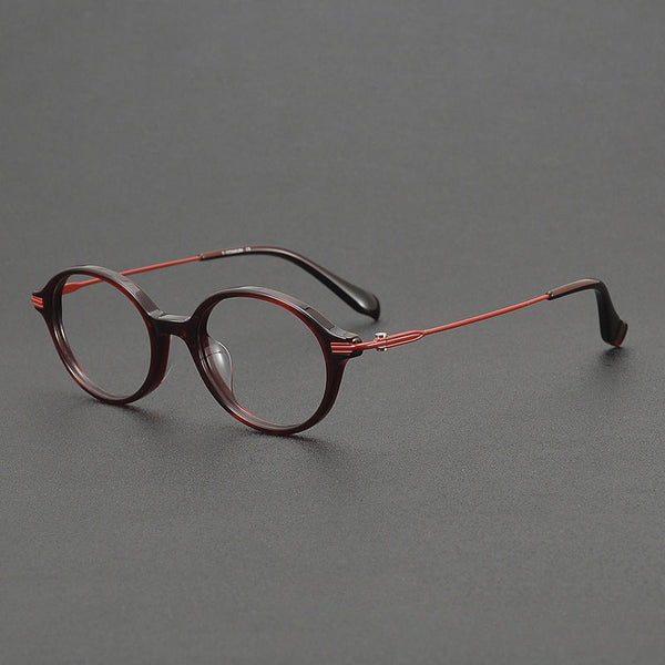Finley Vintage Titanium Oval Glasses Frame