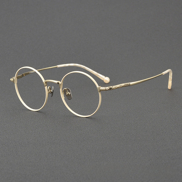 Seely Vintage Titanium Round Glasses Frame
