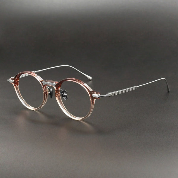 Koo Vintage Round Titanium Eyeglasses Frame
