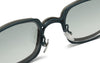 Ewa Square Titanium Glasses Frame With Magnetic Sunglasses Clips