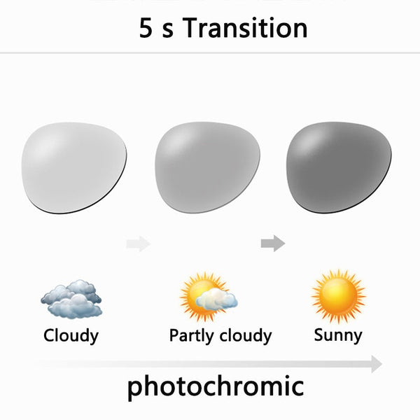 Color-Changing Business Aluminum Alloy Myopia Glasses