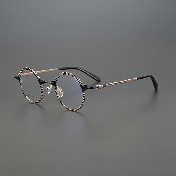 Bevin Round Titanium Glasses Frame